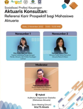 Talkshow: “Aktuaris Konsultan: Referensi Karir Prospektif bagi Mahasiswa Aktuaria”